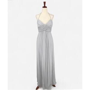 Amsale Silk Chiffon Gown Bridesmaid Bridal Dress Size 8
